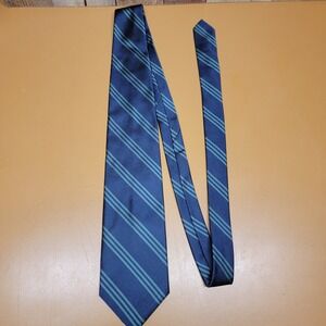 Brooks Brothers 346 Silk Striped Necktie Navy Green Classic Mens Business